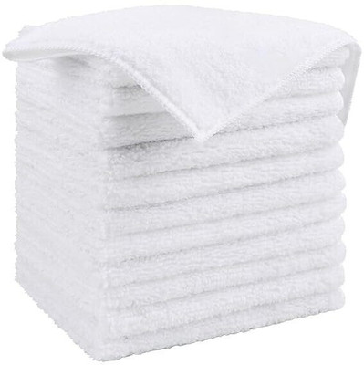 HOMEXCEL Reusable, Durable, Machine Washable Towels for Car, Kitchen & Windows 30x30cm Wet and Dry Microfiber Cleaning Cloth(12 Units)