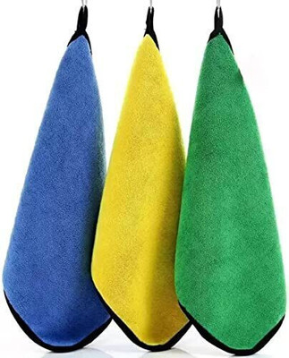 Manav Pack of 5 Lint Free Dual Sided Vehicle, Glass & floor Cleaning Cloth NCC1.828 Wet and Dry Microfiber Cleaning Cloth(5 Units)