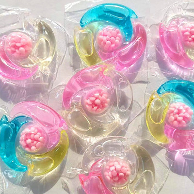 SHOPONIL 50PCS of 4 in 1 Mini Liquid Detergent Pods for Front/Top Load Washing Machine Wet and Dry Plastic Cleaning Cloth(50 Units)