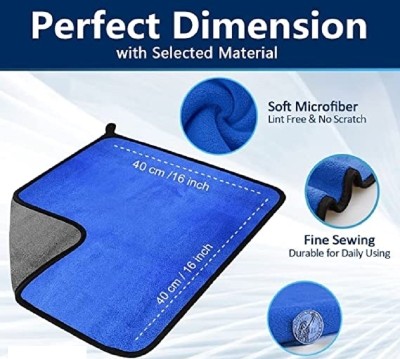 AARTI Car Dusting Towel Wet and Dry Microfiber Cleaning Cloth