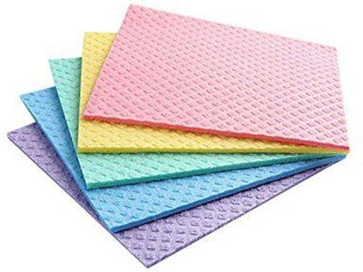 EasyShop Microfiber reusable cellulose cleanig wipes for multipurpose use Wet and Dry Microfiber Cleaning Cloth(5 Units)