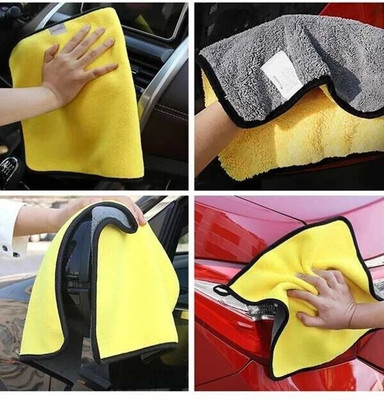 Shreejee Microfiber Towel Cleaning Drying Cloth Super Absorbent Universal MCT30x1.308 Random Colours Cloth Napkins