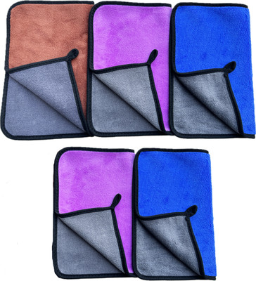 Gopika Set of 5 Microfiber Multipurpose Wet and Dry Microfiber Cleaning Cloth(5 Units)