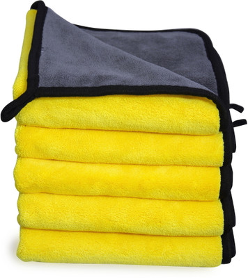 TaskTidy Microfiber Vehicle Washing  Cloth(Pack Of 6, 600 GSM)