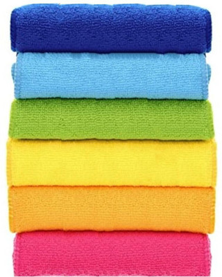SHOWSTOPPER Cleaning Rag,Cleaning Towels with 6 Color(30cm x 30cm) Wet and Dry Microfiber Cleaning Cloth(6 Units)