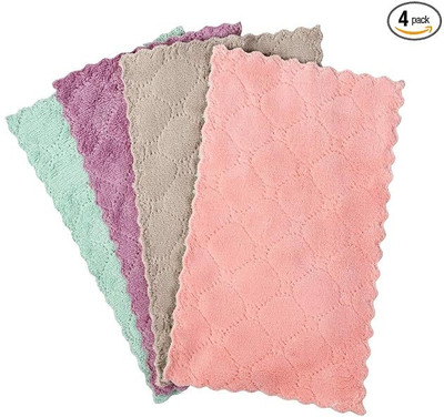 Shree Shantinath Collection SSC-Kitchen Towel 6Pcs Wet and Dry Cotton Cleaning Cloth(6 Units)