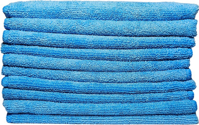 GORLEN Microfiber Vehicle Washing  Cloth(Pack Of 10, 350 GSM)