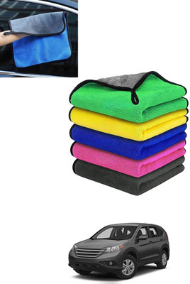 MATIES Lint Free Dual Sided Vehicle, Glass & floor Cleaning Cloth Wet and Dry Microfiber Cleaning Cloth(5 Units)