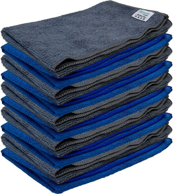 Kleerra Microfiber Vehicle Washing Cloths by Panverra, 40x40cm, 220 GSM Wet and Dry Microfiber Cleaning Cloth(10 Units)