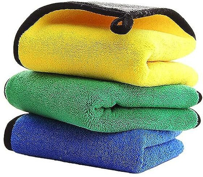 AARTI RELIFE Microfiber Cloth Wet and Dry Microfiber, Polyester Cleaning Cloth(3 Units)