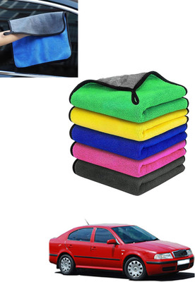 MATIES Multi-Purpose Super Absorbent Soft Cleaning Towels for Car-197 Wet and Dry Microfiber Cleaning Cloth(5 Units)