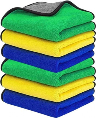 Greensify Mclothicrofiber 500 GSM Dry Microfiber Cleaning Cloth(6 Units)