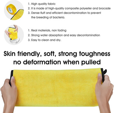 ClickFix Microfiber Vehicle Washing  Cloth(Pack Of 4, 600 GSM)