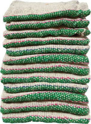 Sharum Crafts Wet and Dry Cotton Cleaning Cloth(12 Units)