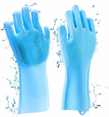 NORWICH ENTERPRISE Cleaning Hand Gloves for Kitchen Dishwashing Wet and Dry Glove(Free Size)