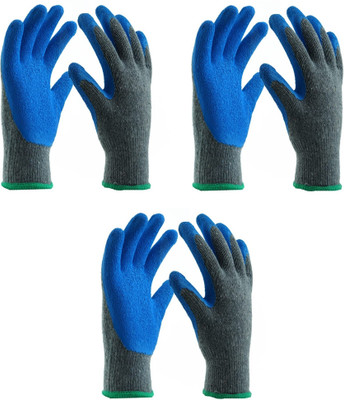 RBGIIT Anti Cut Resistance Reusable Washable Use in Industrial Kitchen Metal Sheet B-3 Nylon, Rubber  Safety Gloves(Pack of 6)