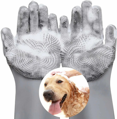 KOTLEY Pet Grooming & Kitchen Gloves – Easy Hair Removal & Cleaning Wet and Dry Glove(Free Size)