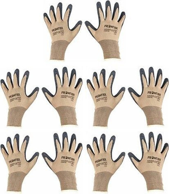 Frontier Pack of 5 Pairs Washable & Reusable Anti-Allergic Cotton Cleaning Gloves for Unisex Wet and Dry Glove Set(Medium Pack of 5)
