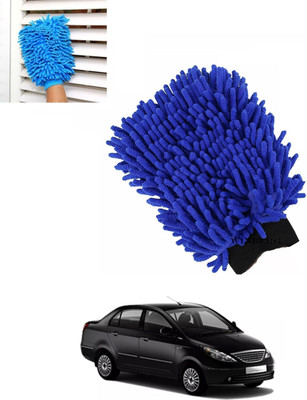 AYW Multipurpose Blue Colour Wet & Dry Hand Glove Duster For -181 Wet and Dry Glove(Free Size)