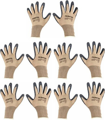 Frontier Pack of 5 Pairs Washable & Reusable Anti-Allergic Cotton Cleaning Gloves for Unisex Wet and Dry Glove Set(Medium Pack of 5)