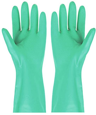 ETSHandPro Nitrile Flocklined Multipurpose Gloves Wet and Dry Glove Set(Medium Pack of 2)