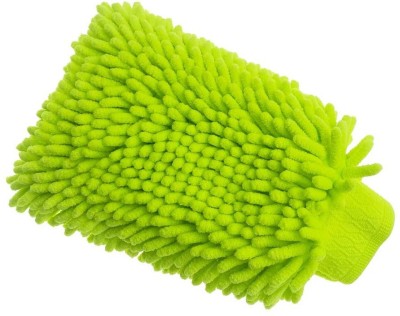 WINKCART Microfiber Car Duster mitt gloves for Home/Car/Kitchen and Computer Cleaning Wet and Dry Glove(Medium)