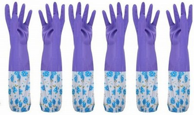Masox Store Laundry Cleaning Gardening & Sanitation Long Sleeves Gloves for Dishwashing K3 Wet and Dry Glove Set(Free Size Pack of 3)
