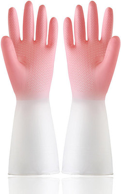 RBGIIT Rubber Hand Gloves For Gardens Fields Farm Equipment Agriculture Garage Lab B-1 Rubber  Safety Gloves(Pack of 1)