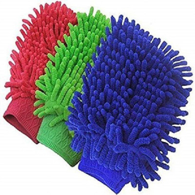 MSE Super Soft Hand Glove (Pack of 3) Wet and Dry Glove Set(Free Size Pack of 3)