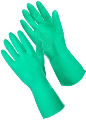 MR GLOVE Green/L/ Household Reusable Hand Protection Non-Slip Cooking Wash Bathroom Car Wet and Dry Glove(Large)