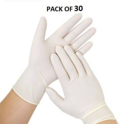 CareHut Wet and Dry Disposable Glove Set(Large Pack of 30)