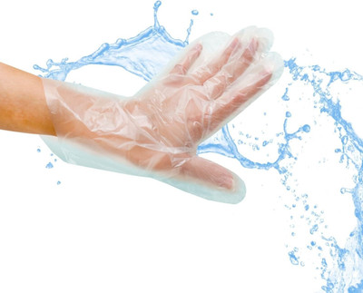 MEDROYAL Polyethene Gloves For Multipurpose Safety Health And Clear Touch Safe Hand Care Wet and Dry Disposable Glove Set(Free Size Pack of 100)
