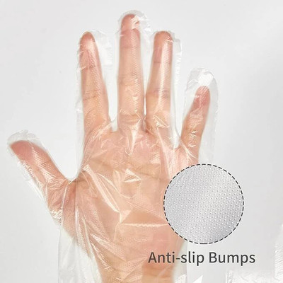 WOVFLY CARING SOLUTIONS 100pcs Hand Gloves Premium Quality High Thickness Approved Wet and Dry Disposable Glove(Free Size)