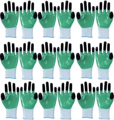 RBGIIT Women Hand Gloves for Dishwashing Gardening Industrial Agricultural Carwash Wet and Dry Disposable Glove Set(Large Pack of 18)