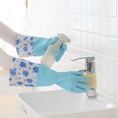 Masox Store Hand Gloves for Dishwashing Skin-friendly Reusable Anti-slip Cleaning Gloves K2 Wet and Dry Glove(Free Size)