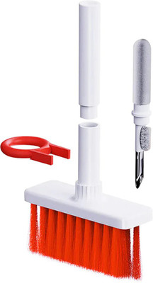 WHISKER Keyboard Cleaner Air pods Earbuds Bluetooth Gadgets Cleaning Brush Multi Use Kit for Computers, Laptops, Mobiles(Keyboard Cleaning Soft Brush (5 in 1))