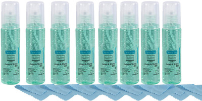 Piru Liquid Solution with Cloth Devices Cleaner for Computers, Gaming, Laptops, Mobiles(8-100ML cleaning kit)