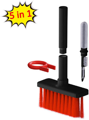 TRENDYBABA 5IN1 Multi-Function Soft Dust Cleaning Brush for Computers, Laptops, Mobiles(Corner Gap Duster)