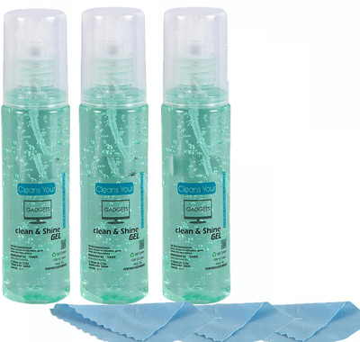 Piru Multipurpose Electronic Device Cleaning Kit Spray Gel with Cloth for Computers, Gaming, Laptops, Mobiles(100ML Cleaning Kit)