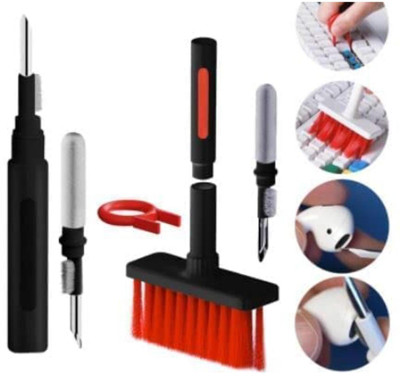 Pocket Simple 5 in 1 Keyboard Cleaning Brush Tool for Computers, Laptops, Mobiles(Cleaning For Keyboard)