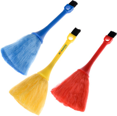 HOMESTIC Computer Brush|Computer Keyboard Brush|Kitchen Duster|Pack of 3|Multicolor for Computers(73HT12032)