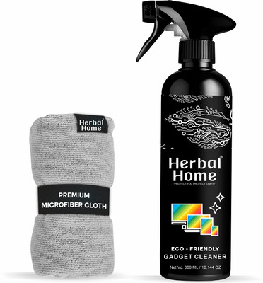 Herbal Home Gadget Cleaner 300 Ml And 1 Microfiber Cleaning Cloth for Computers, Gaming, Laptops, Mobiles(BASIC ADVANCE KIT 300)