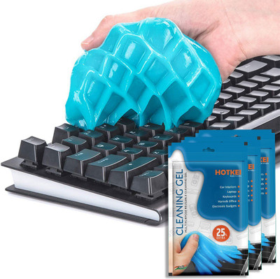 HOTKEI Multipurpose Laptop Pc Computer Keyboard Dust Remover Cleaner Cleaning Slime Gel jelly Kit for Car Interior AC Vent Home Electronics Remote Laptop Keyboard Cleaner Cleaning Kit (Pack Of 3) for Laptops, Computers, Mobiles, Gaming(Pack of 3)