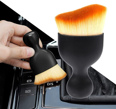 HASTHIP Car Duster Car Nanofiber Brushes for Detailing Interior Soft Car Detailing Brush for Computers, Gaming, Laptops, Mobiles(Soft Bristles Cleaning Brush Dusting Tool for Dashboard, Keyboard)