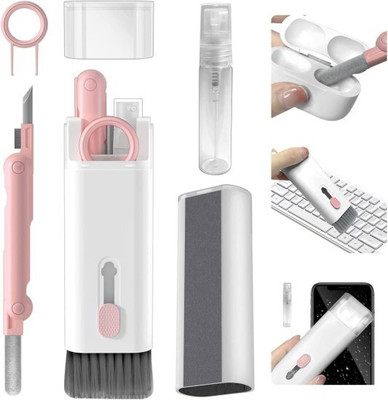 GOPSZOME Electronic Cleaning Kit with Brush, Sweep,Swipe, Key Puller & Empty Spray Bottle for Computers, Laptops, Mobiles(Smart Devices Cleaning Kit with Spray Bottle (Empty))