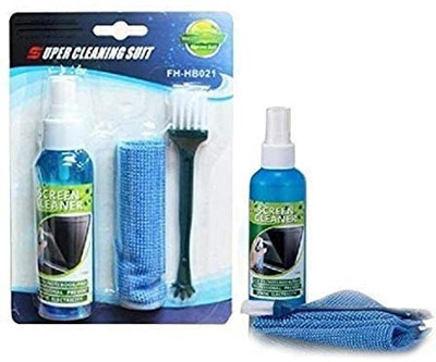 SDMINITEK 3 in 1 Screen Cleaning Kit with Brush and Micro Cloth for Computers, Gaming, Laptops, Mobiles(CLEANING KIT01)