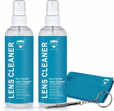 ROYAL CARE PROFESSIONAL Lens Cleaner 100 Ml and 100 Ml , 1 Cloth , 1 Screwdriver for Computers(Super Advance COMBO KIT 200 ML)