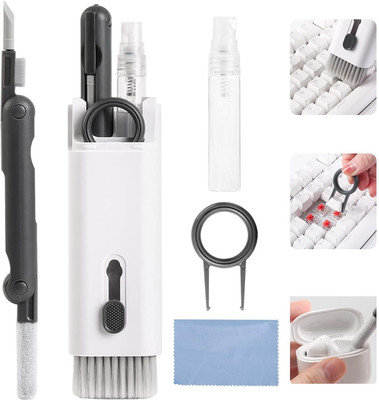 JANVI jiha Multi-Function 7 in 1 Cleaner Kit Laptop Keyboard Cleaning Tool for Computers, Laptops, Mobiles, Gaming(super multicolor)