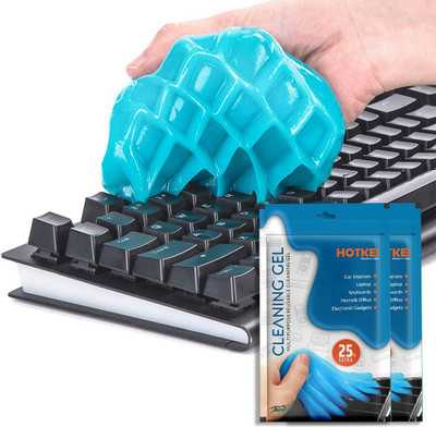HOTKEI ( Pack Of 2) Multipurpose Laptop Pc Computer Keyboard Car Dust Remover Cleaner Cleaning Slime Gel jelly Kit for Car Interior AC Vent Home Electronics Remote Laptop Keyboard Cleaner Cleaning Kit for Computers, Laptops, Gaming, Mobiles(( Pack Of 2) Laptop keyboard Cleaner Cleaning Kit)