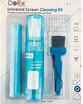 Dorje 3 IN 1 SCREEN CLEANING KIT for Computers, Laptops, Mobiles, Gaming(RX-8)